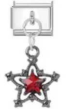 Crimson Star Charm