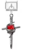 Crimson Tangled Grace Charm