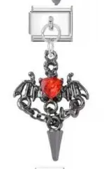 Crimson Bat Charm