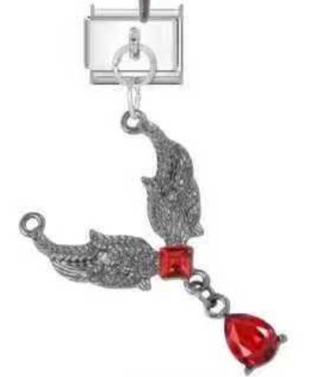 Crimson Wings Charm
