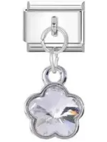 Silver Sakura Charm