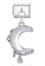 Silver Moon Dew Charm
