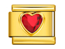 Gold Red Heart