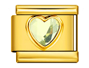 Gold Light Yellow Heart