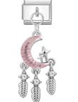 Half Moon With Stars Pendant