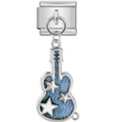 Starry Guitar Charm