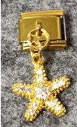 Gold Starfish Charm