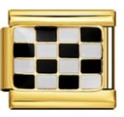 Chequered Flag - Gold