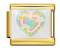 Rainbow Heart - Gold