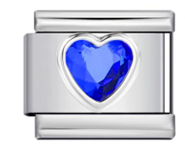 Silver Blue Heart