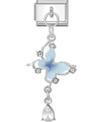 Blue Butterfly Chain Pendant