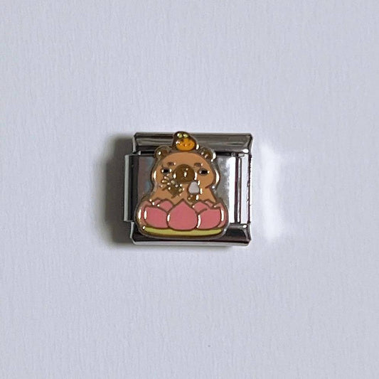 Capybara on lotus
