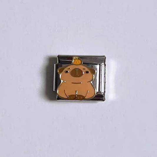 Capybara with Orange