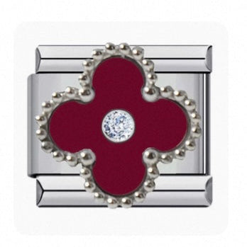 Deep Red Clover - Silver