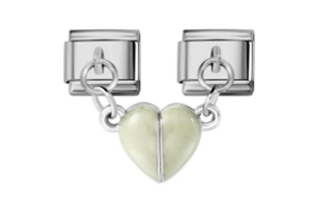 Heart Magnet (Milky White)