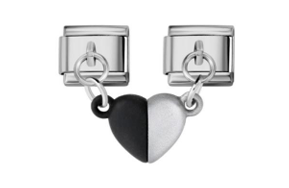 Double Colored Heart Magnet
