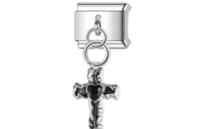 Black Heart Crucifix