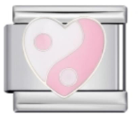 Pink Ying & Yang heart