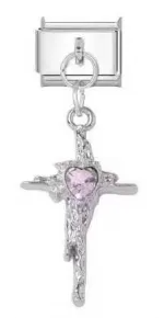 Pink Melting Heart Charm