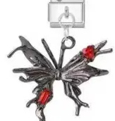 Crimson Ribbon Charm
