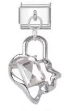 Silver Prism Charm