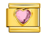 Gold Pink Heart