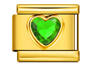 Gold Green Heart