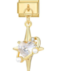 Heart diamond star pendant