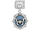 Midnight Butterfly Charm