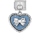 Ribbon on Heart Charm