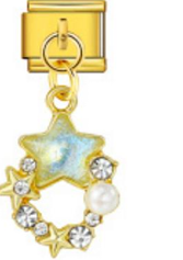 Star & Pearl Pendant - Gold