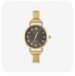 Black Gold Round Watch