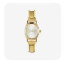 White Gold Oval Watch